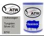 Preview: Volkswagen, Tungsten Silver 2C, B7W: 500ml Lackdose, von ATW Autoteile West.